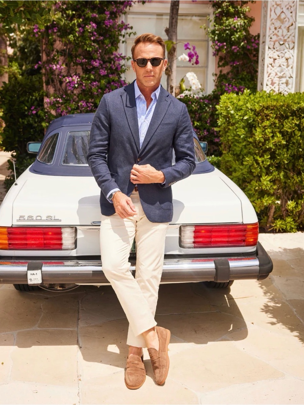 Collars & Co. Men’s Brown Suede Sigaro Penny Loafers - Picture 7 of 9